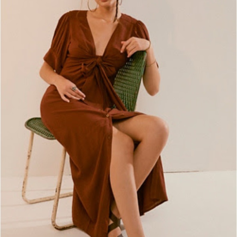 Free People Vintage Summer MIDI Dress